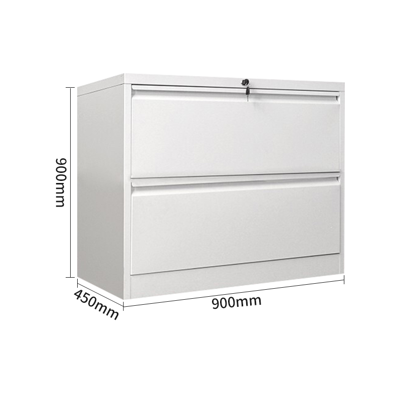 尔迈 铁皮柜挂劳柜带锁卡箱FC办公柜挂捞柜A4立式抽屉挂快劳文件柜子 二抽宽卡箱高清大图