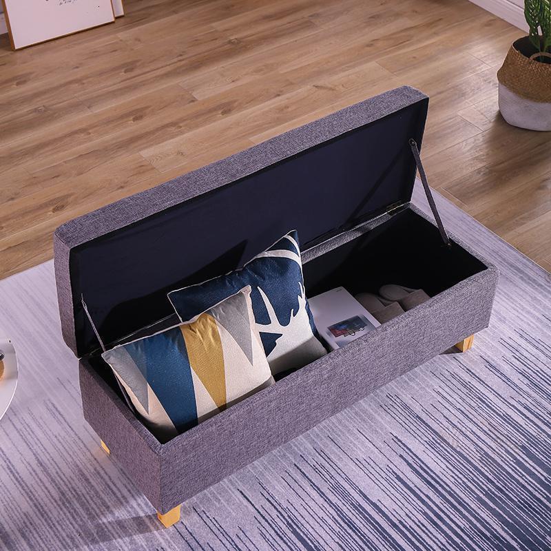 森美人长方形布艺服装店试衣间沙发凳子客厅家用储物脚踏凳可拆洗套 120*40*40不储物（颜色留言）可拆洗 默认尺寸