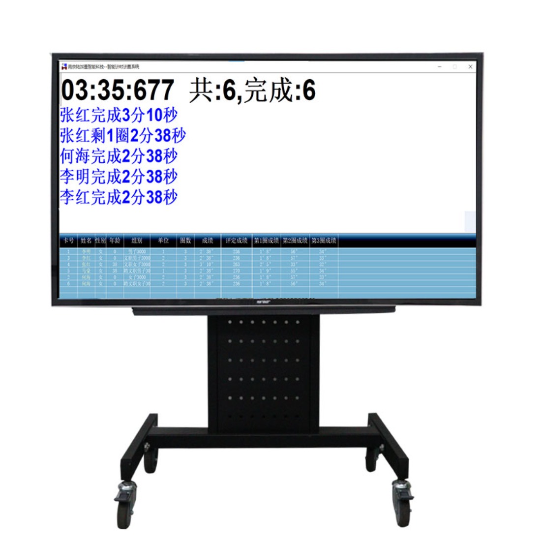 LJYZN1014LL智能中长跑测试仪南京陆加壹中长跑计时计圈器跑步记时记圈系统智能跑步训练考核系统高清大图
