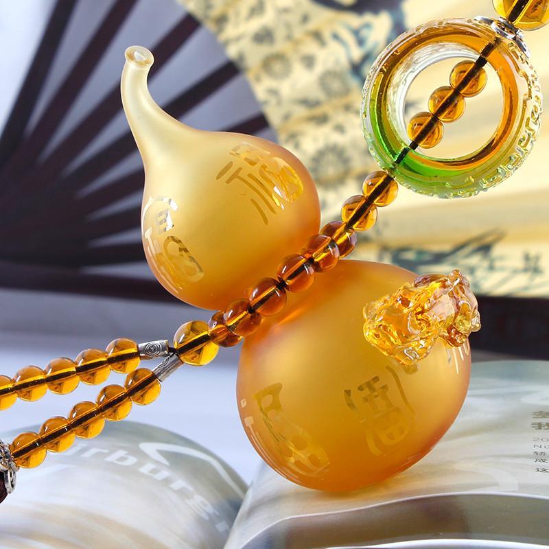 汽车挂件琉璃葫芦福禄挂饰可注香水豪华版下单请备注颜色