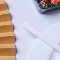 瓷都陶瓷筷子家用高档防霉防滑耐高温易清洗不掉色高档骨瓷礼盒装 白玉瓷 5双