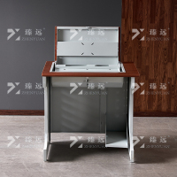 臻远 ZY4012431 隐藏式翻转电脑桌培训桌办公桌D款单人位