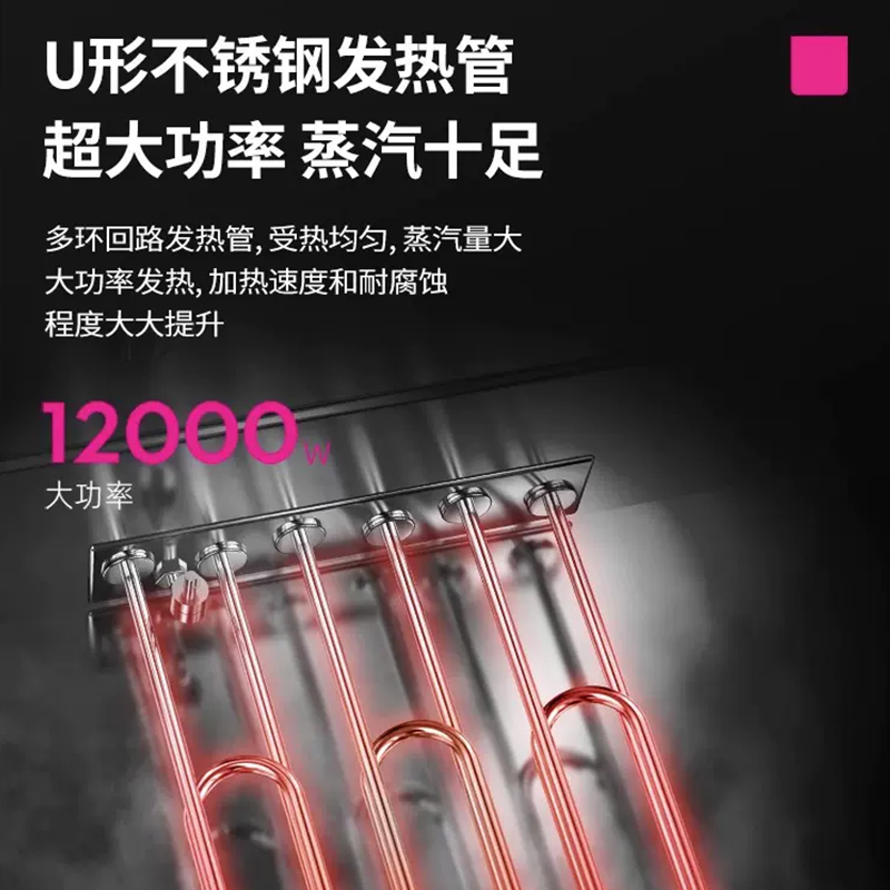 乐创/Lecon 商用蒸饭柜电蒸箱蒸饭车全自动智能定时 食堂燃气蒸饭机蒸包炉家用小型不锈钢蒸柜十二盘 智能微电脑款