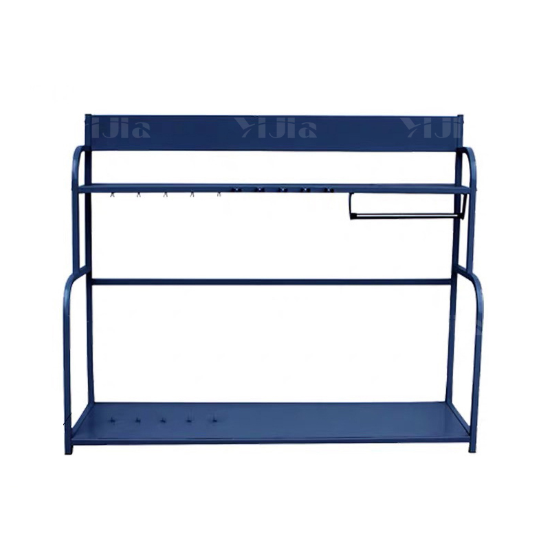 翌嘉 YJ4121706 防暴装备架 保安安防消防展示架陈列架 大号蓝色高清大图