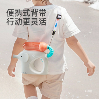 mideer弥鹿新款小象电动水枪儿童玩具喷水打水仗400弹连发呲水枪