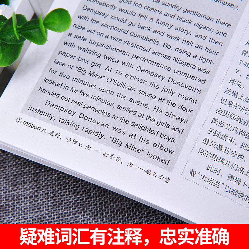 [醉染正版]中英双语新版 麦琪的礼物 英汉对照英文版原著完整版 世界经典名译典藏书系 中学生课外阅读书籍 英文原著 词汇高清大图