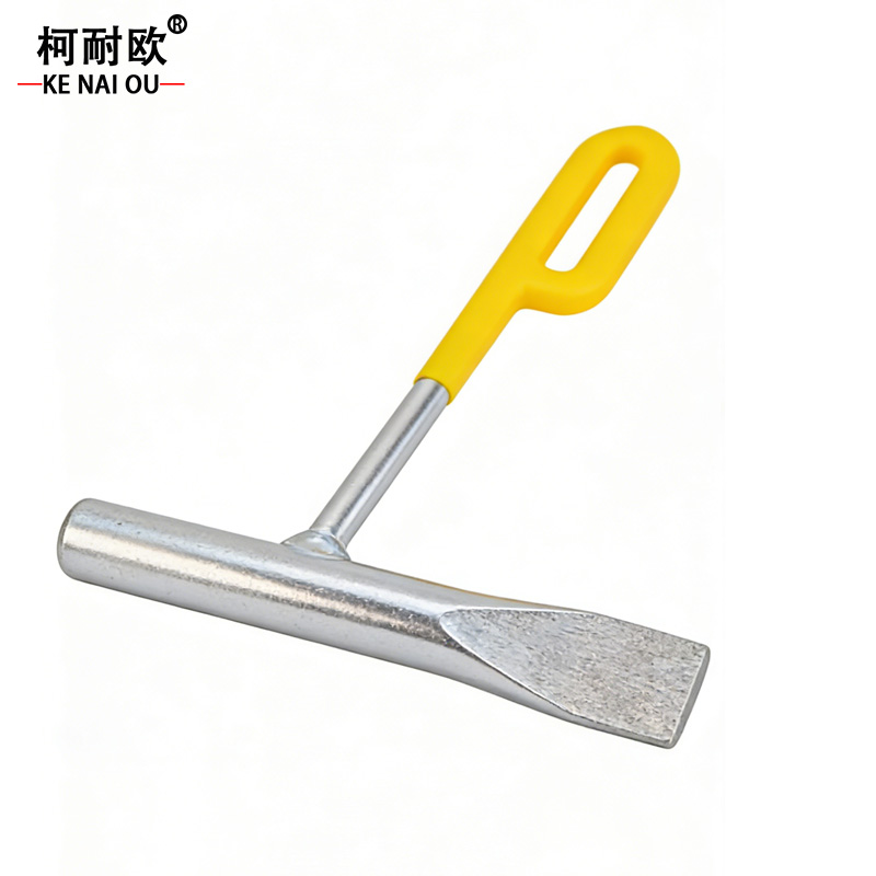 柯耐欧 长柄胶把电镀实心扁铲 25*15cm 把高清大图