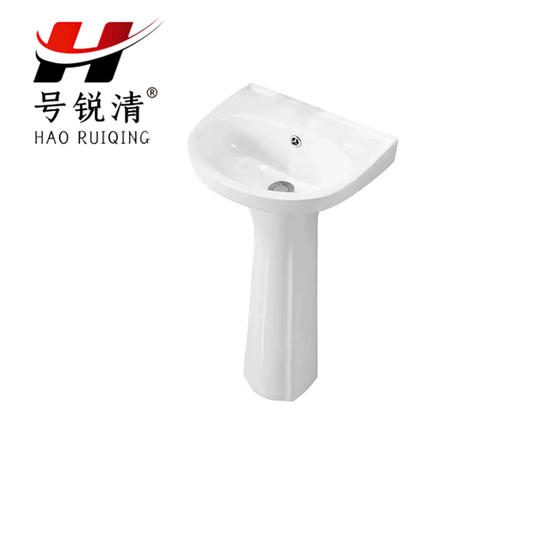 号锐清立柱洗手盆 52cm*42cm*8cm 个高清大图