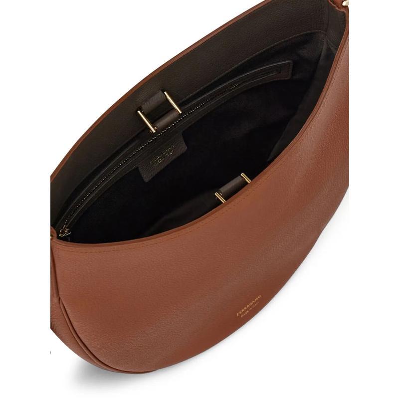 Ferragamo精致牛皮女士中号手提斜挎两用托特包