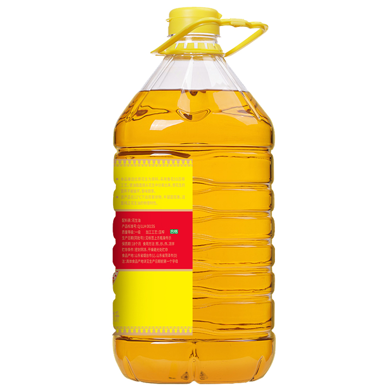 鲁花香味家族系列5S压榨一级花生油4.36L*2高清大图
