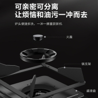 华帝(vatti)4.5KW大火力可调节燃气灶液化气台嵌式两用双眼灶炉头离子熄火钢化玻璃灶台i10059B