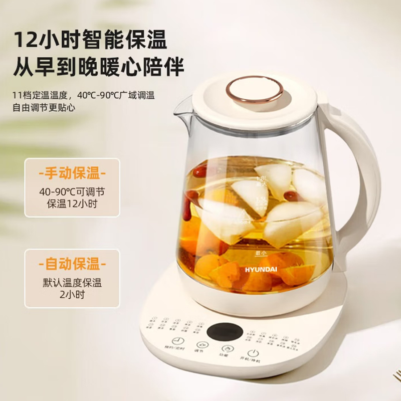 HYUNDAI电热水壶 (养生壶)DC5B07 800W高清大图