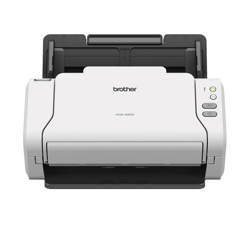 兄弟(brother)ADS-2200馈纸式高速扫描仪 A4彩色连续自动双面扫描 每分钟35张/70面 白色外观