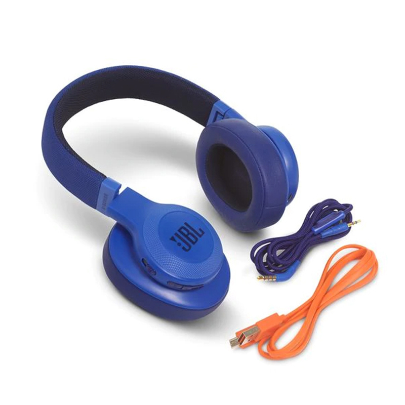 [娜扎同款]JBL E55BT 头戴式无线蓝牙运动耳机 蓝色