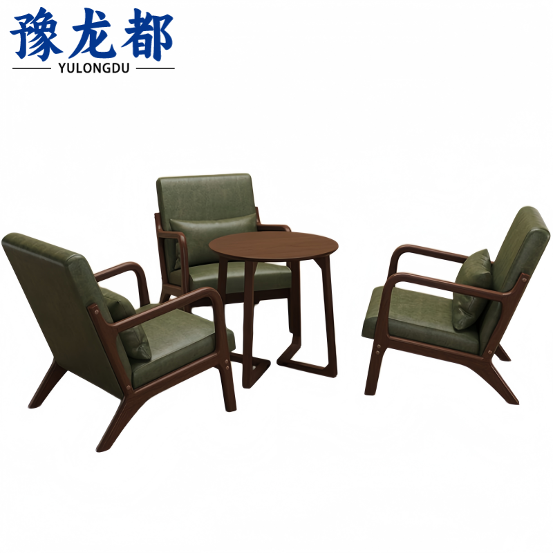 豫龙都 洽谈桌椅一桌三椅套
