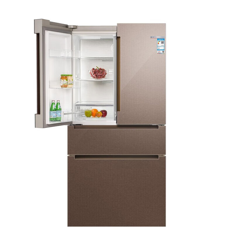 博世605L 双变频 KFF98AA63C焦糖色 冰柜 维他保鲜 家居互联高清大图