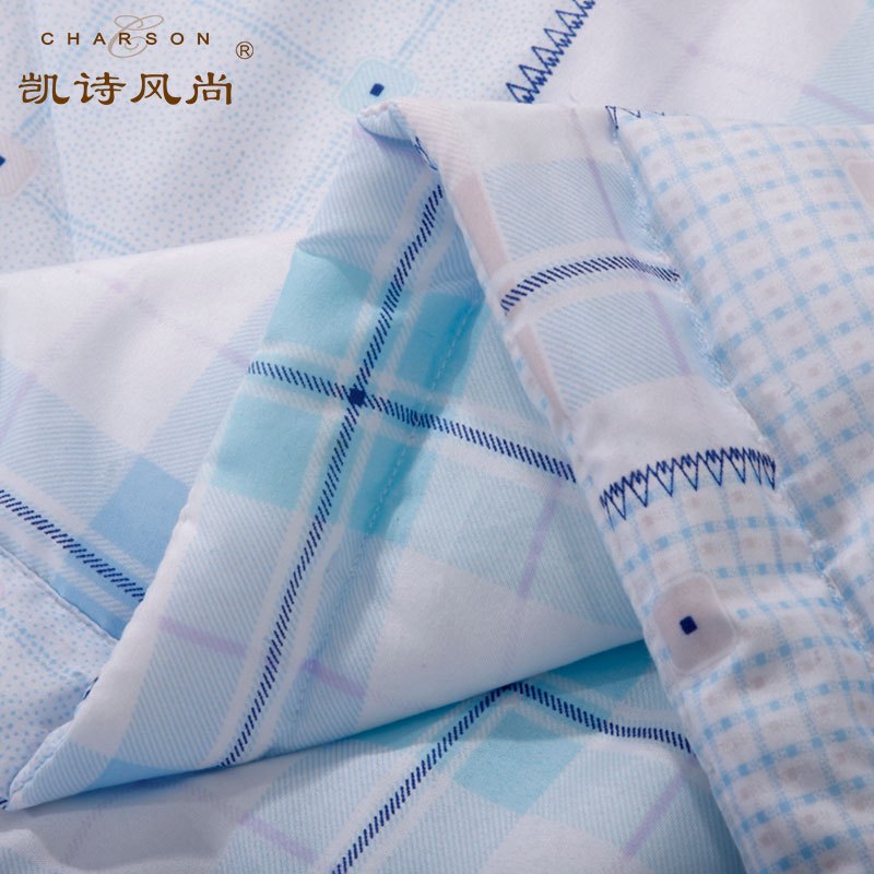 凯诗风尚(CHARSON)夏被 磨毛格子夏被 可机洗被子绗缝被芯玛格空调被1.5*2m