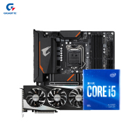 技嘉B460M小雕PRO主板+i5-10400F CPU+技嘉RTX 3060 GAMING OC 12G主板套装