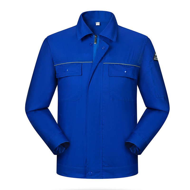 天鸣 TMG6612 夏季薄款长袖防静电工作服 劳保服 源头工厂 可定制 160-190套 宝蓝色 XL