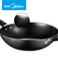Midea/美的 CZ32B4 铸铁炒锅铁锅不锈锅电磁炉煤气灶通用炊具家用