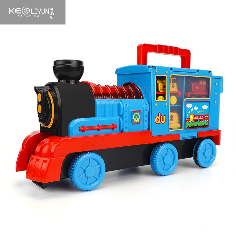 敬平仿真小火车玩具轨道套装磁力合金电动36周岁宝宝儿童男孩汽车轨道