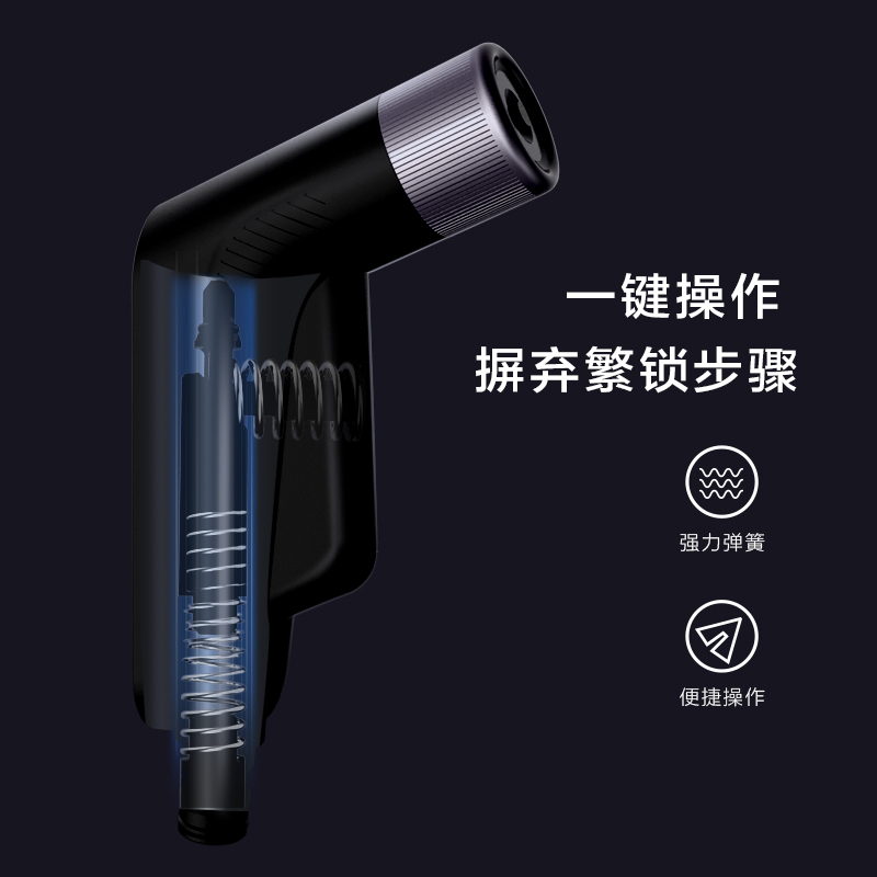 美的高压洗车水枪神器家用水枪冲洗地面汽车伸缩水管喷头接自来水MQQ01