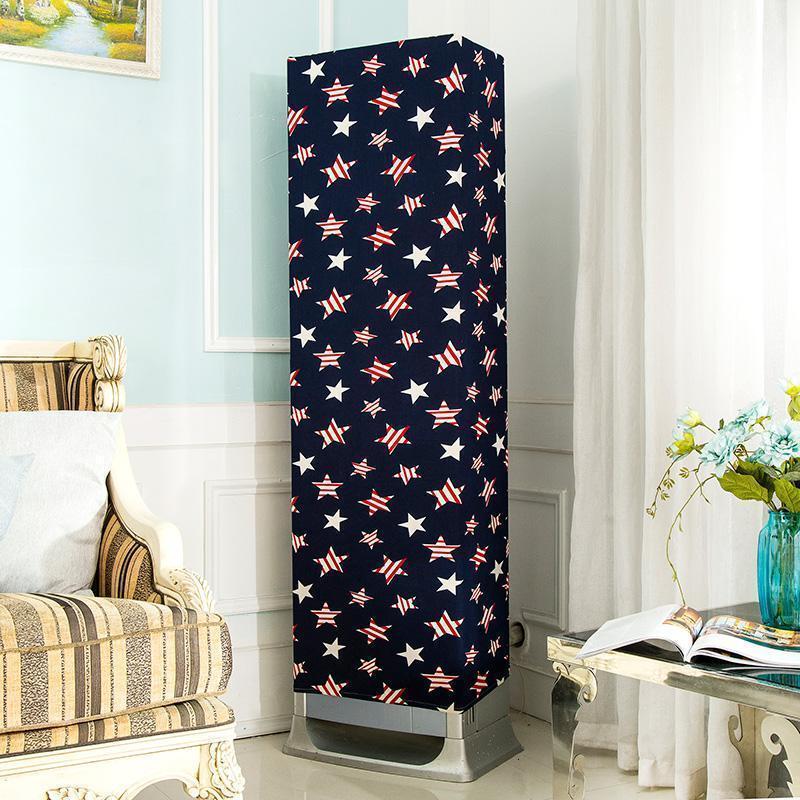 森美人简约柜式空调罩柜机方形空调防尘罩柜机客厅空调套防尘罩立式 特价奇幻星空立式空调罩高180CM以内通用