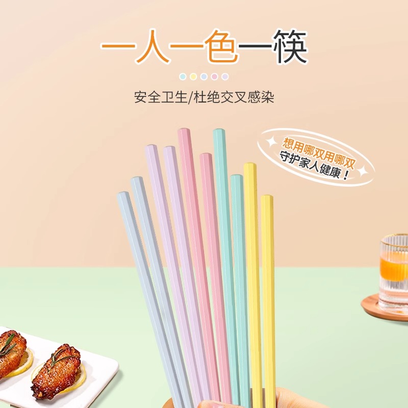 康巴赫健康分食合金筷5双高清大图