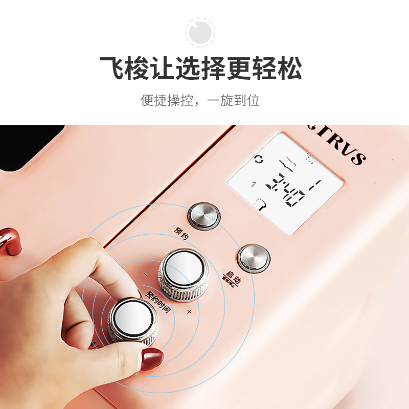 柏翠（petrus）PE8890面包机 家用全自动撒果料 冰淇淋 和面机