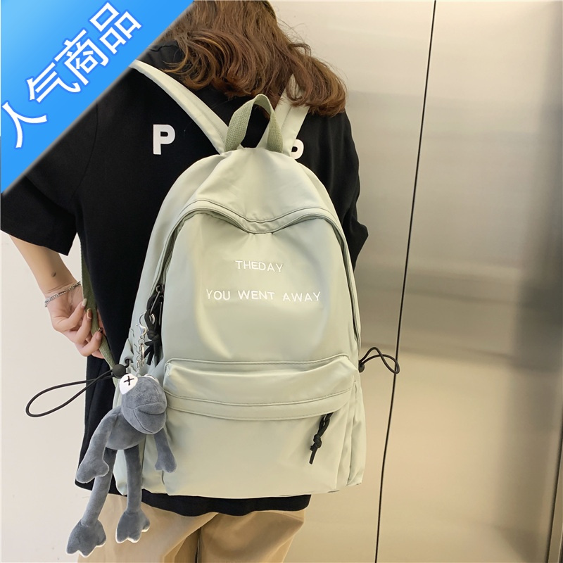 封后ins港风情侣书包女韩版日系高中大学生背包初中生大容量双肩包男学生书包