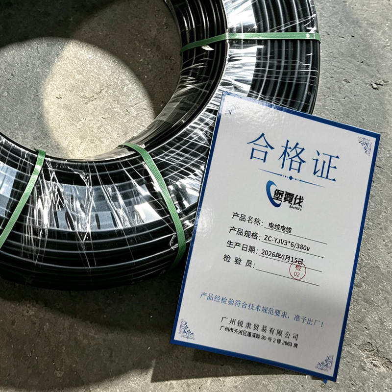 堡霓伐 电线电缆 ZC-YJV3*6/380v 米高清大图