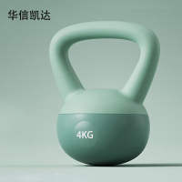 华信凯达软壶铃家用健身深蹲锻炼壶铃1个健身运动绿色4kg