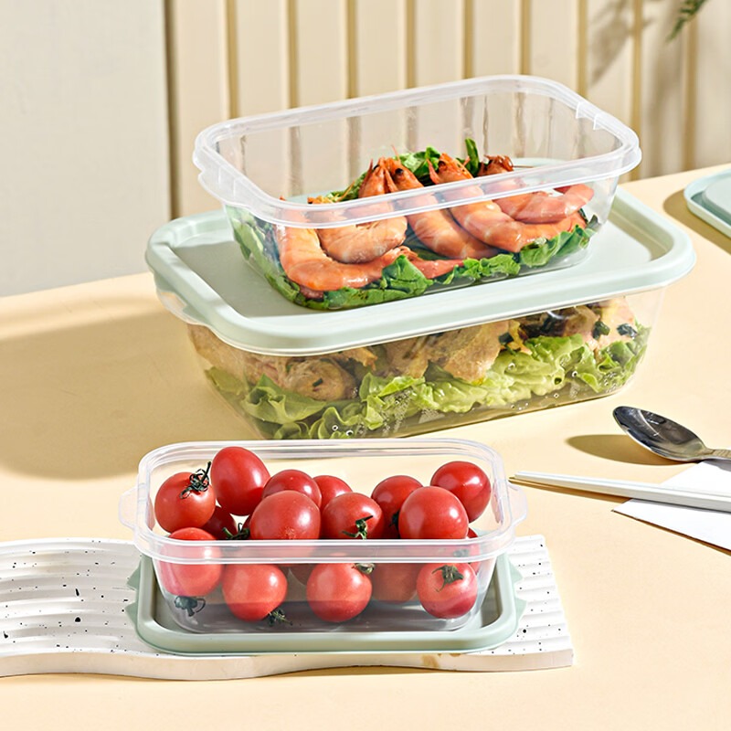 新鲜生活 食品 打包盒(方形三件套)SH-7348高清大图