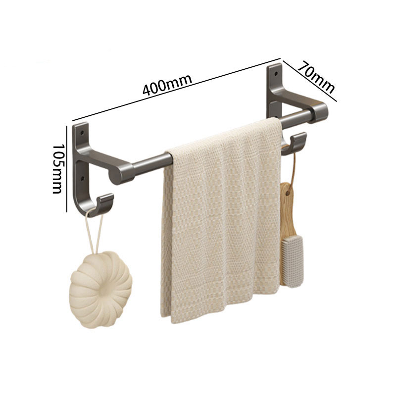 豫汉迎毛巾架 枪灰色毛巾架400*70*105mm个