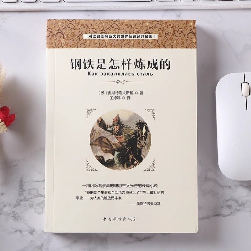 钢铁是怎样炼成的 [正版]钢铁是怎样炼成的初中原著人教版无删减钢铁全译本人民教育出版社小学生完整版世界文学名著小说nb