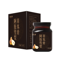 固本堂阿胶雪梨草本膏90g/瓶装 冰糖雪梨红枣蜂蜜糕冲饮 滋补膏方