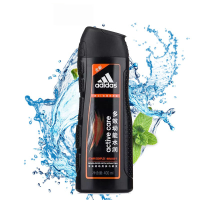 阿迪达斯/adidas男士洗发水 多效动能水润去屑400ml 适合各种发质