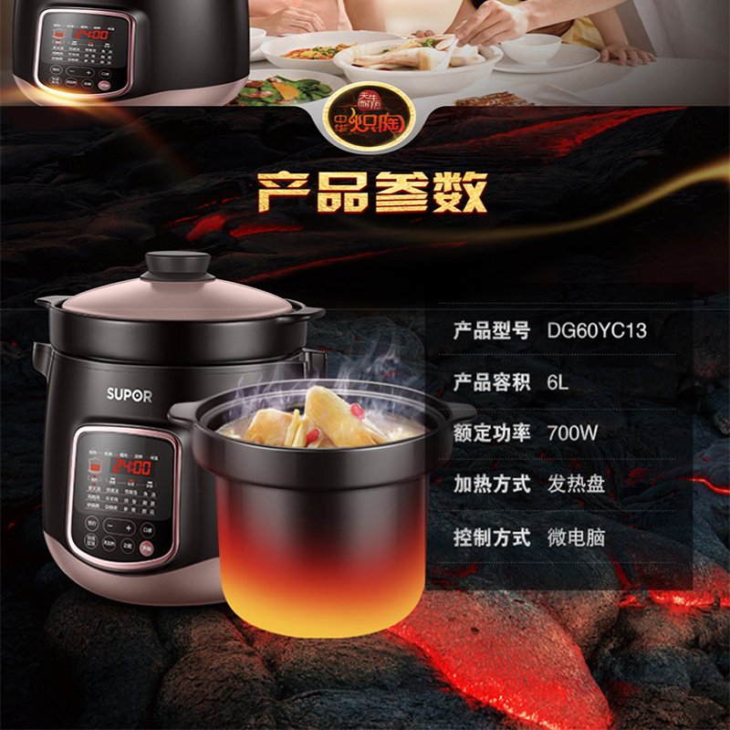 苏泊尔电炖锅DG60YC13
