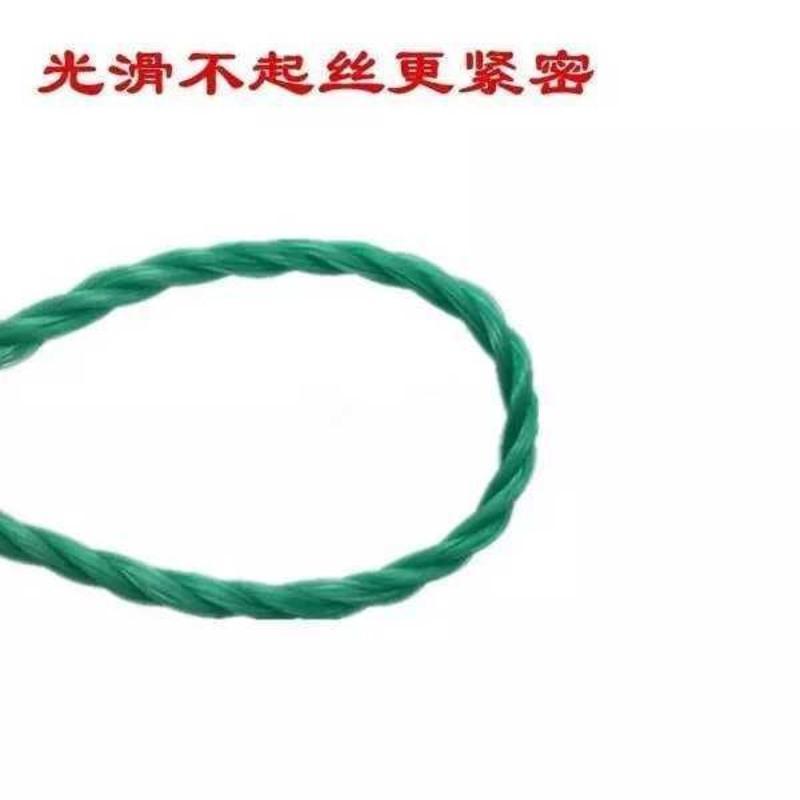 尼龙绳果绿绳货车雨布拉绳捆绑绳耐磨吊秧包装绳晾衣绳全新料 6毫米粗20米