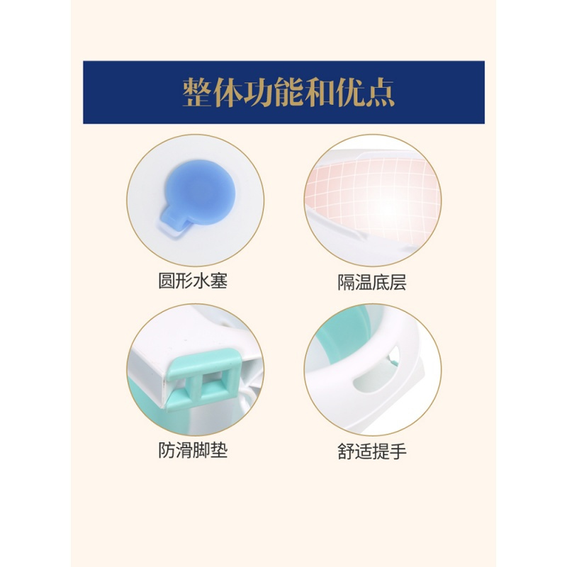 宝宝洗澡盆可坐躺婴儿浴盆折叠通用新生儿大号儿童沐浴桶幼儿用品