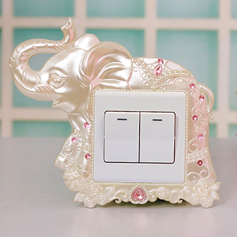 开关贴环保彩绘手工创意开关套插座贴开关保护贴套亚克力树脂开关贴