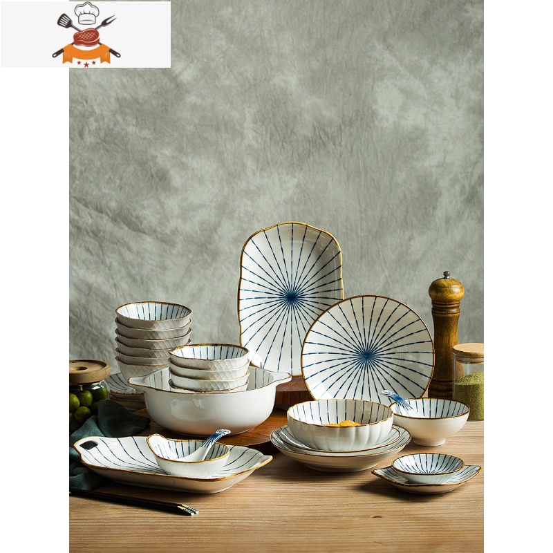 日式汤碗 汤盆 大汤碗 双耳汤锅 蒸菜盆 装汤陶瓷餐具 组合碗 敬平高清大图