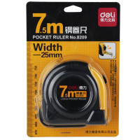 得力(Deli)7.5m全包胶带磁铁钢卷尺(8209)