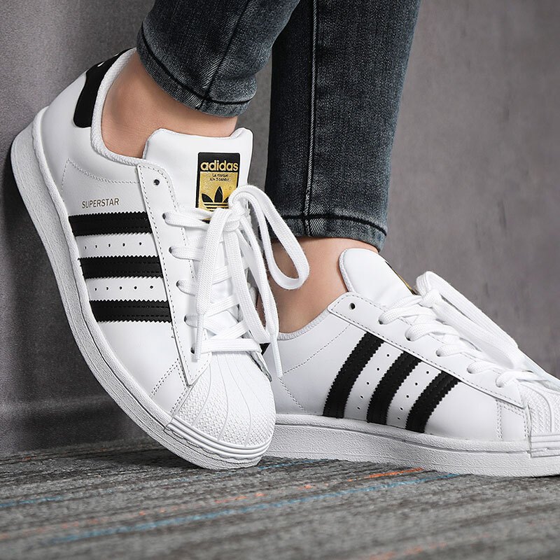 adidas阿迪达斯三叶草女鞋2020夏季新品金标贝壳头休闲鞋低帮透气板鞋