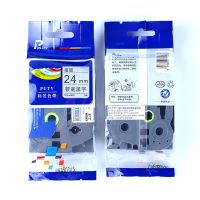 普贴 24mm 银底黑字色带 TZ5-M951 (单位:盒)