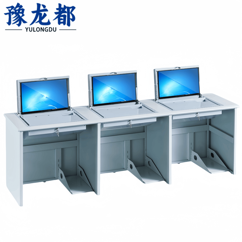 豫龙都电脑桌2.4m张高清大图