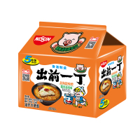 中国香港出前一丁方便面 北海道味增猪骨汤风味五连包500g 方便速食泡面拉面办公室 熬夜