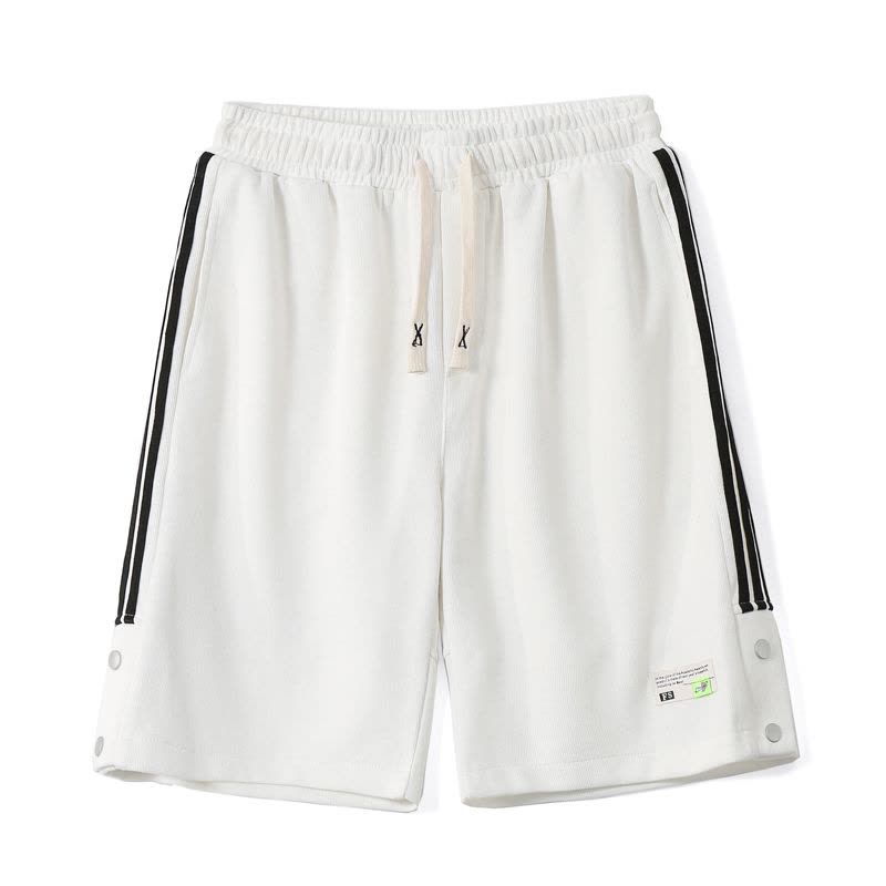 真维斯夏季港风ins排扣短裤外穿夏季宽松日系潮流休闲运动五分裤图片