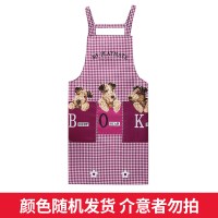 新款2022新年防水厨房做饭家用围裙女防油可爱长袖罩衣男