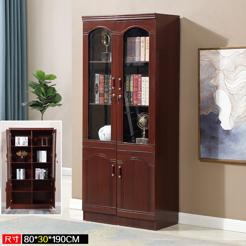 铭思达书柜二门台高清大图